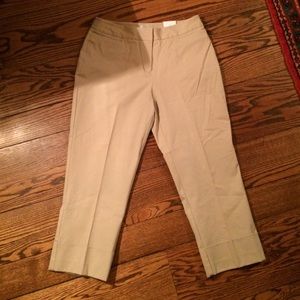 Chicos size 1 crop khakis new with tags