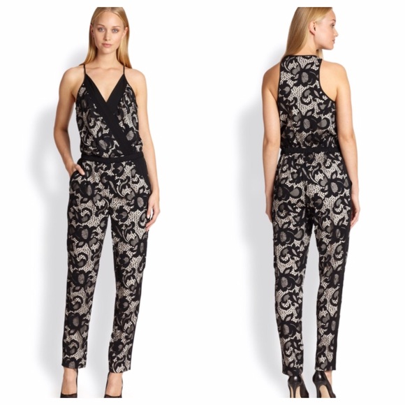 Diane von Furstenberg Pants - Diane von Furstenberg Shany Floral Lace Jumpsuit 6
