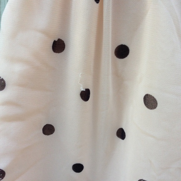 Pink and black polka dot open back dress - Picture 3 of 4