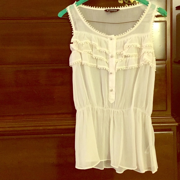 Express small sleeveless shirt