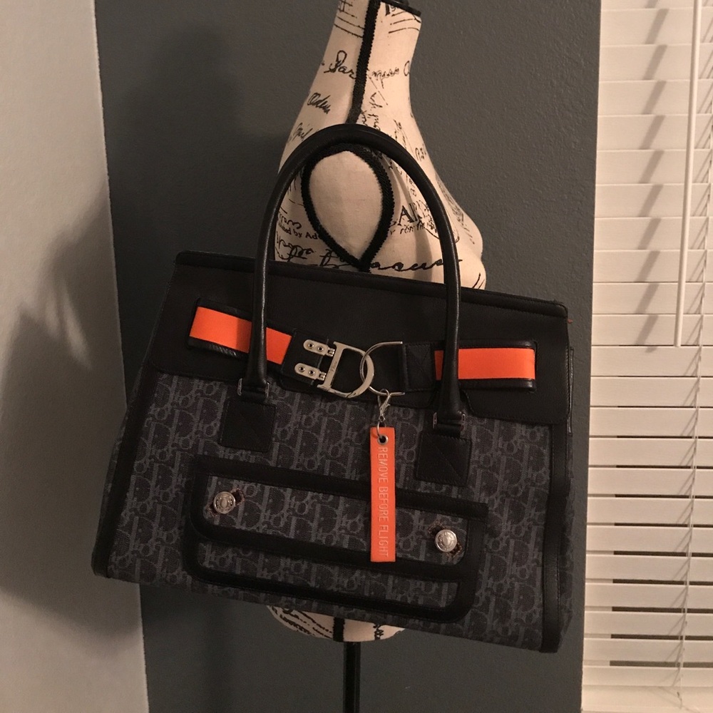 RARE Authentic Christian Dior Denim "Flight" Purse