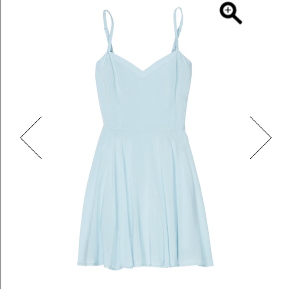 Aritzia blue skater dress