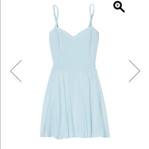 Aritzia blue skater dress