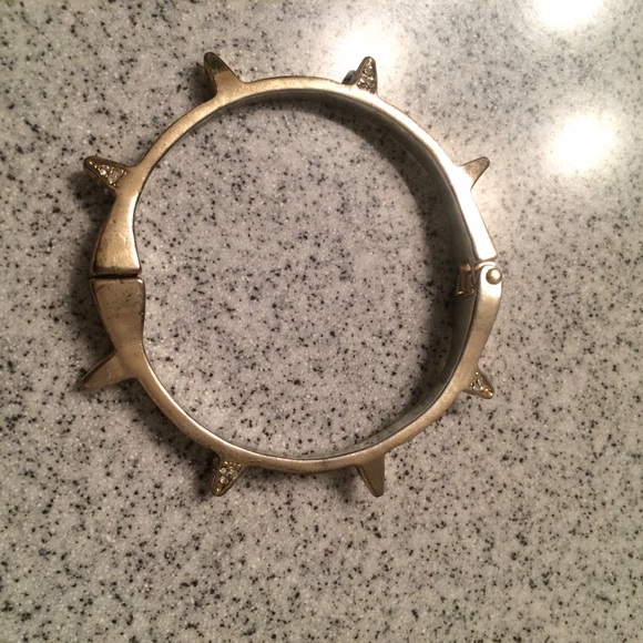 Gold spike bracelet