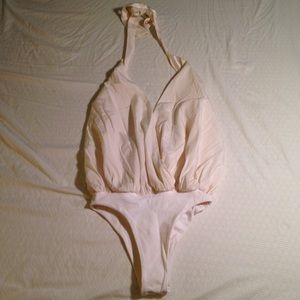 Alice and Olivia cream bodysuit