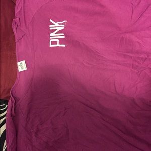 Purple Victoria secret pink shirt