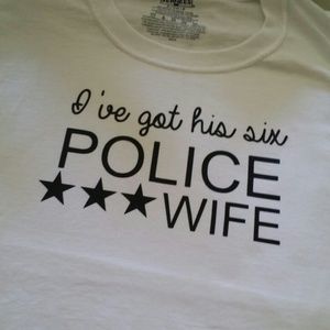 Police wife tshirt