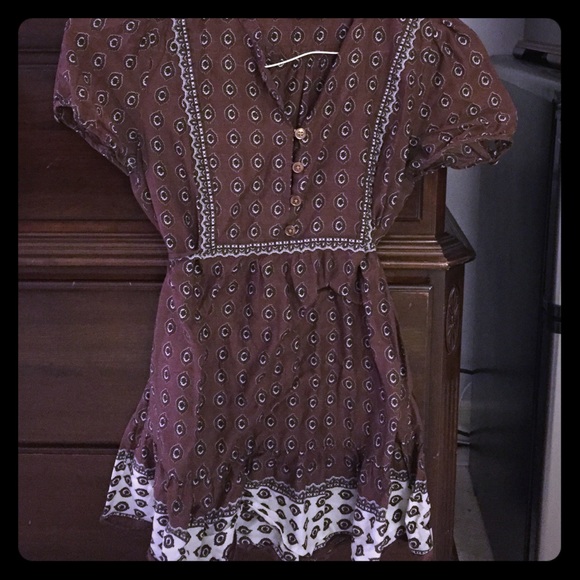 Juicy Couture short sleeve, long shirt, brown