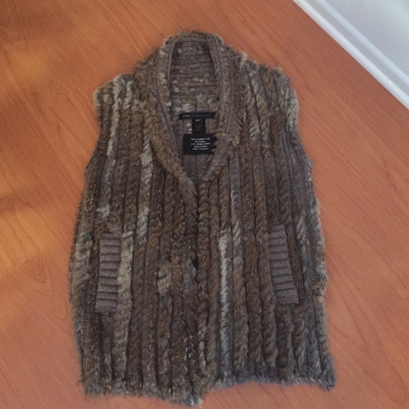 Marc by Marc Jacobs Rabbit Fur Vest