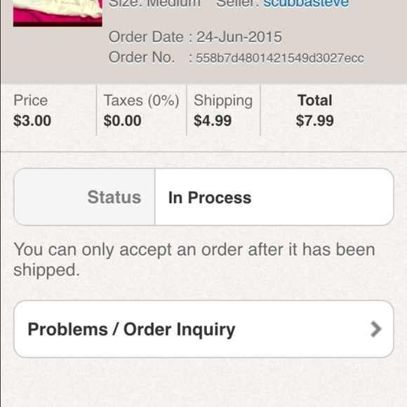 Screen shot for @scubbasteve ~  Not shipped