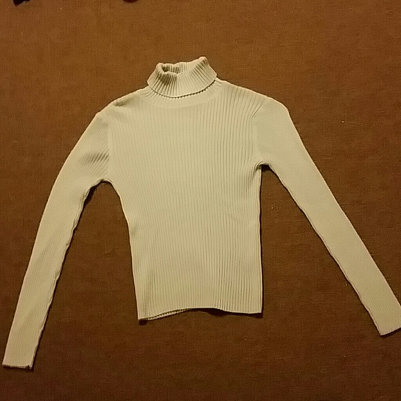 Beige turtleneck