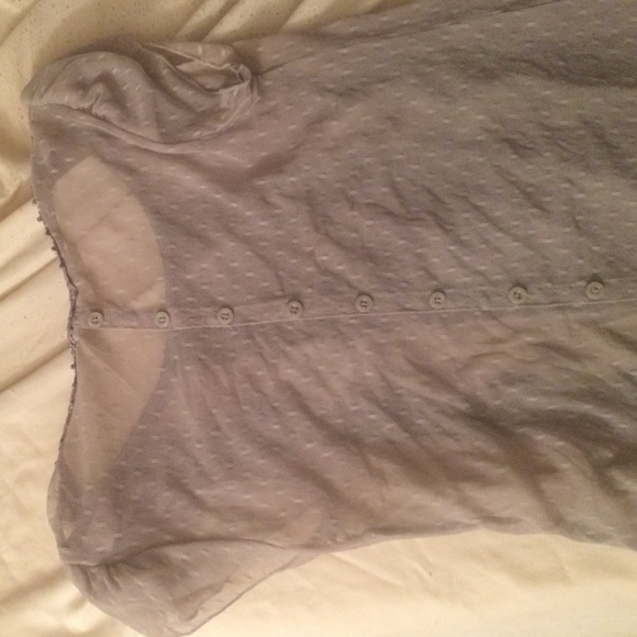 Gray Lace Urban Outfitters Blouse - Picture 2 of 2