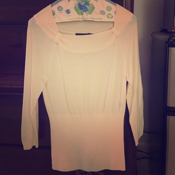 3/4 sleeve length, the limited dressy, cream shirt