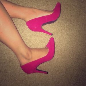 Hot pink heels