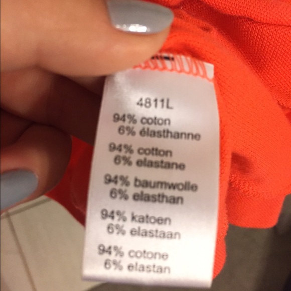 Lacoste Orange strapless top - Picture 4 of 4