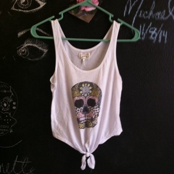 sugar skull tank top