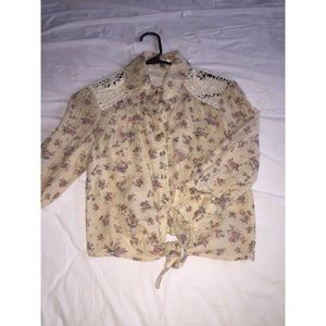 Floral button shirt