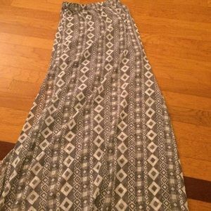 Grey and White Maxi