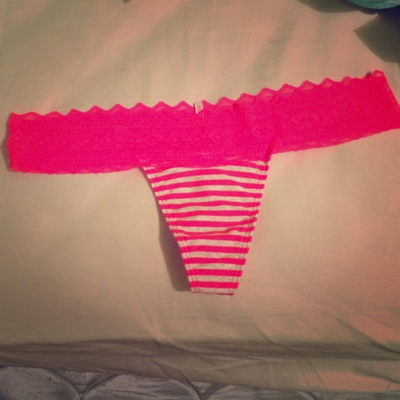 PINK lace thong