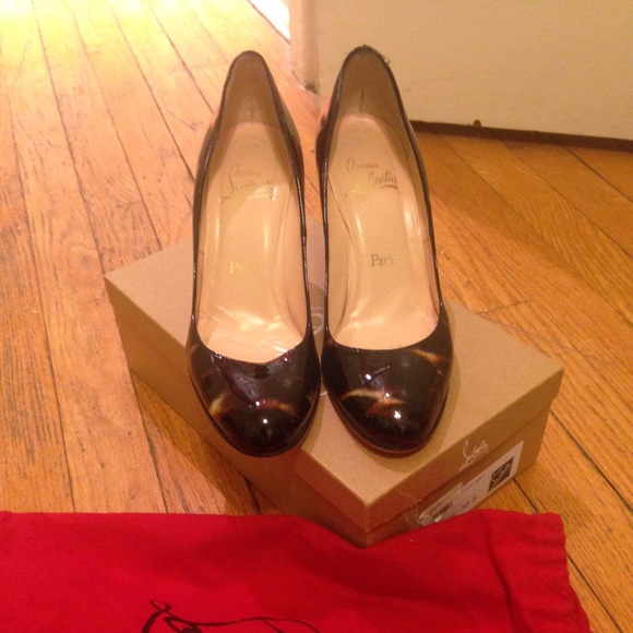 Christian Louboutin mid heel closed toe shoes