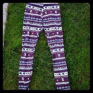 Aztec leggings