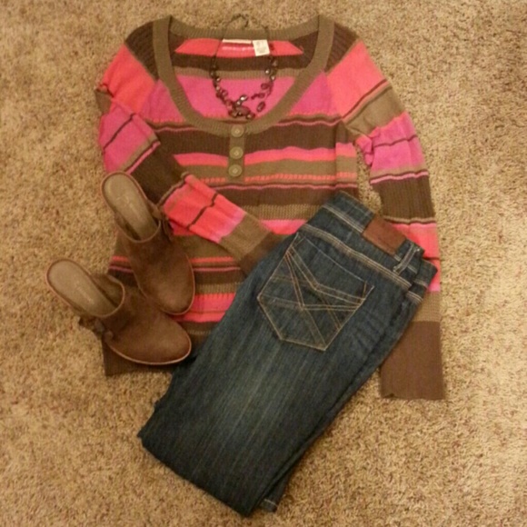 DKNY striped sweater