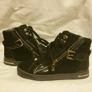 Michael Kors Black high top sneakers