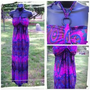 BOHO CHIC PURPLE HAZE SUMMER DRESS