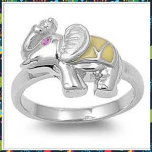 925 SS Elephant Ring