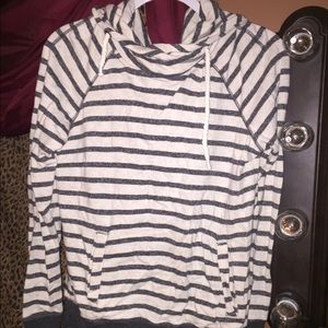garage scoop neck hoodie