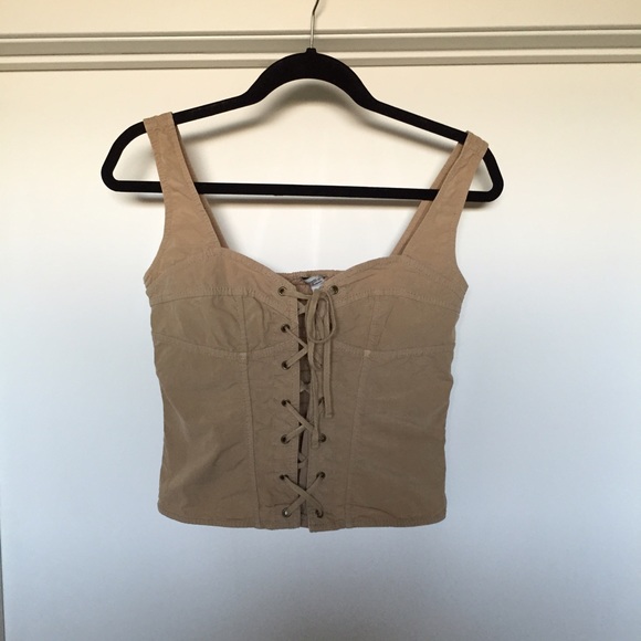 Guess khaki color top