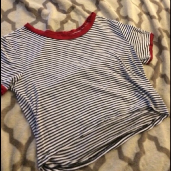 Brandy Melville knock-off striped crop top