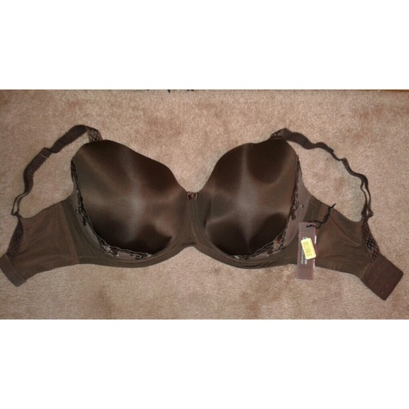 Brown lace bra