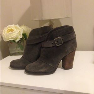 JustFab LUXE Suede Ankle Boots