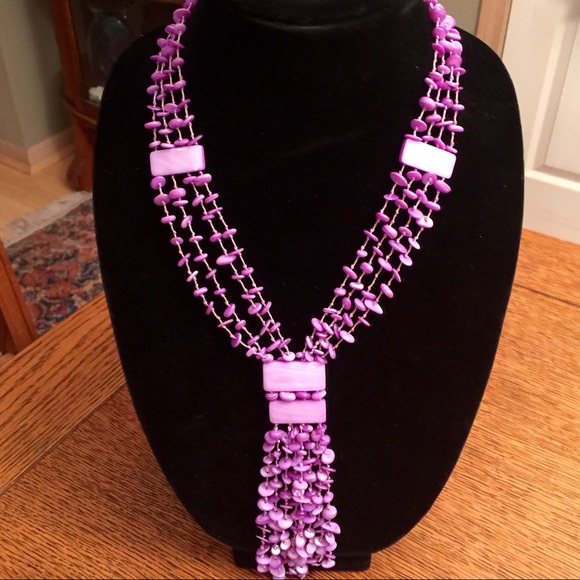 Suzanne Summers Jewelry - SUZANNE SUMMERS LAVENDER BEADED NECKLACE