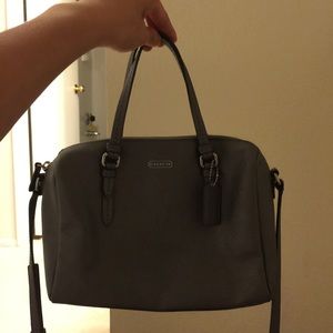 Coach silver sling bag