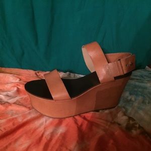 Vera Wang Lavender Double Strap Wedge