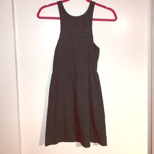 Dark green free people high neck dress!
