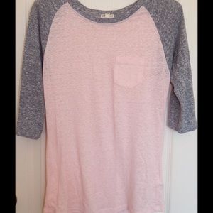 Forever 21 Pink Baseball Tee