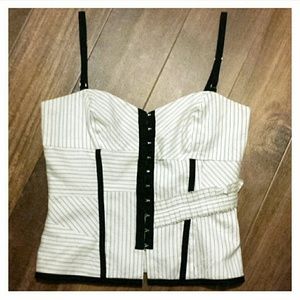 BCBG max azria corset top sz 2