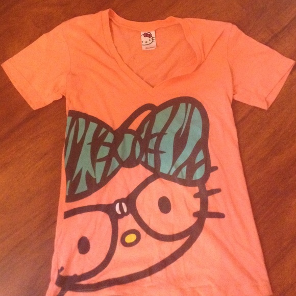 Sanrio Nerdy Hello Kitty Pink Shirt