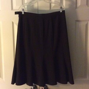 Brown A-line skirt