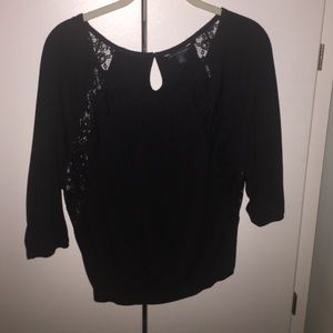 Black Lace Blouse