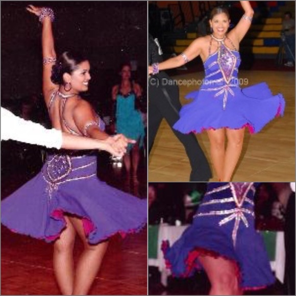 Ballroom Latin Competition Dress Size 8-10 - Picture 4 of 4