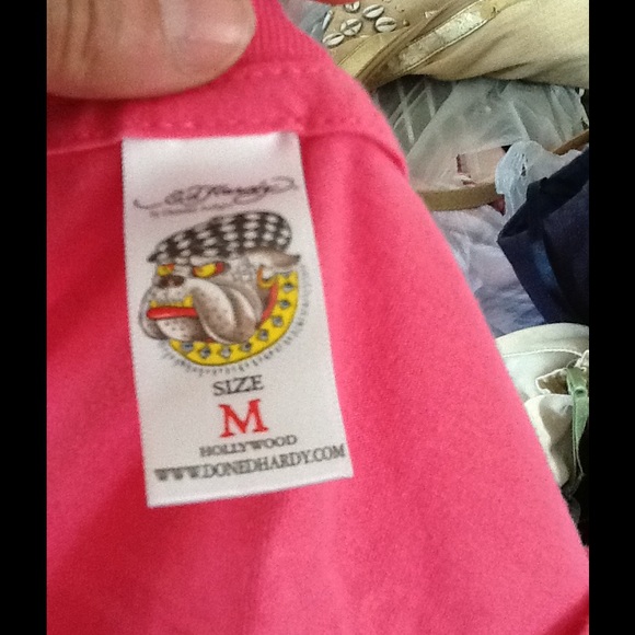 Pink Ed Hardy tee shirt - Picture 4 of 4