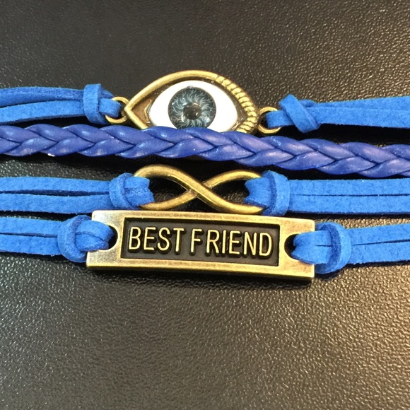 Jewelry -  Blue best friends infinity Eye bracelet