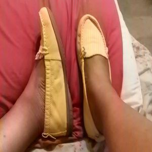 Yellow loafers