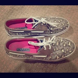 Sperry Top-Sider Leopard Sequin Bahama Tan Loafers