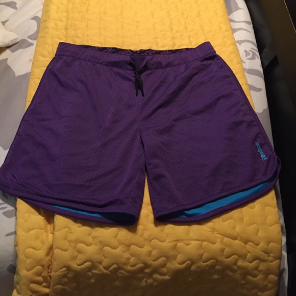 Reebok Purple Mesh Shorts- excellent
