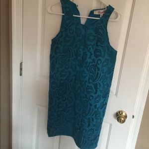 Teal Lace Shift Dress NWT